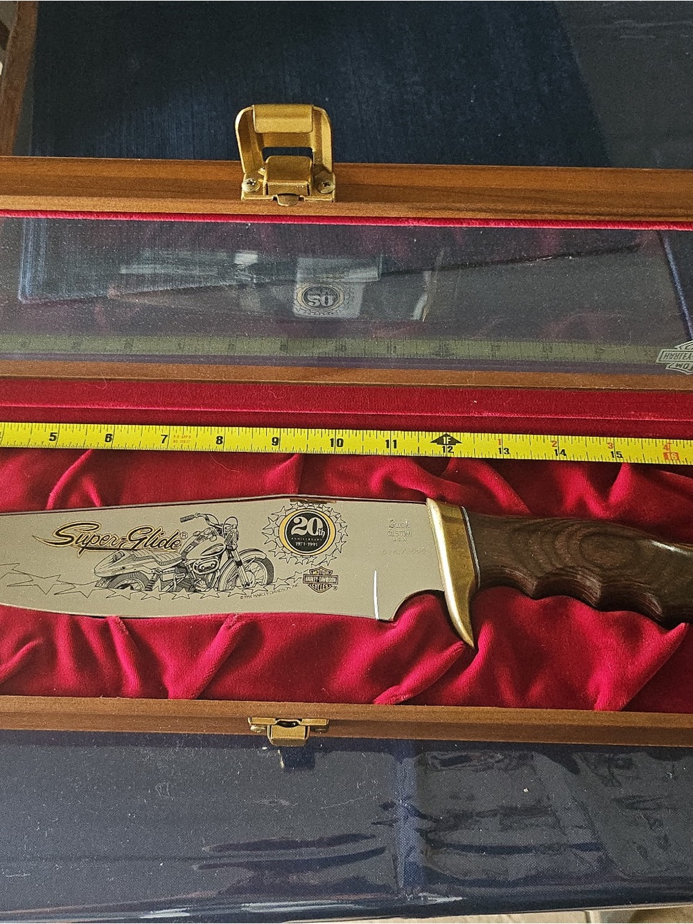 Harley-Davidson collectible 20th  anniversary Knife with case.